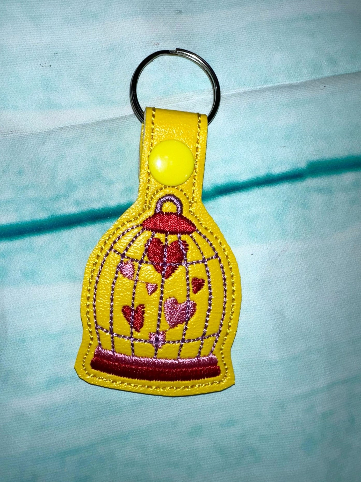 Hearts Snap Tab & Eyelet Fob