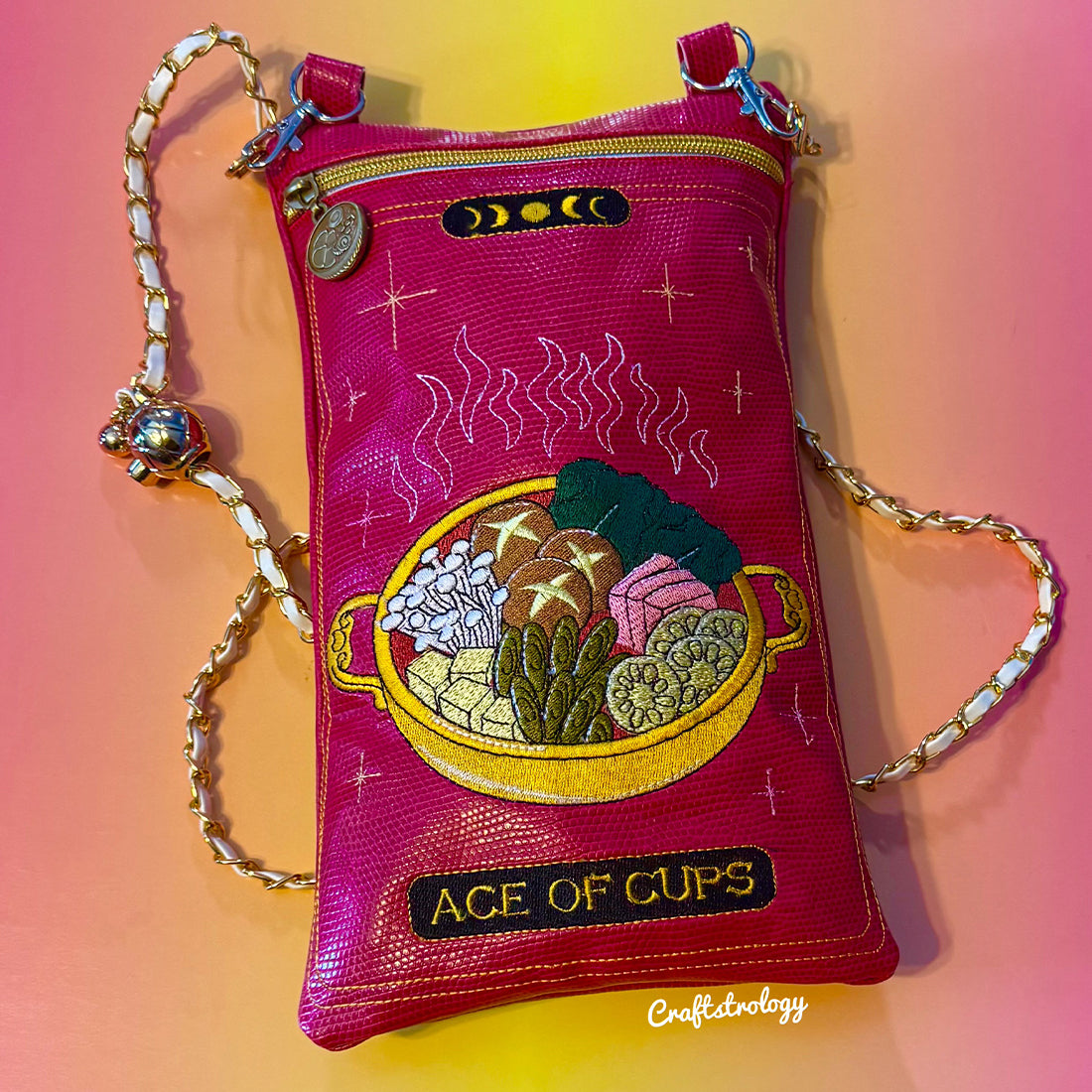 Ace of Cups Tarot Card Zipper Bag