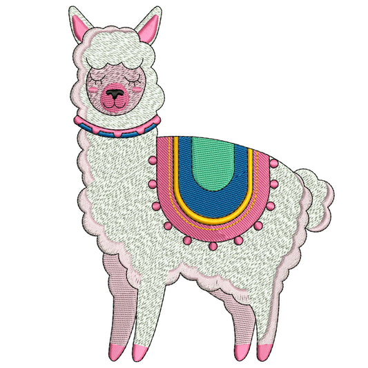 Alpaca Embroidery Design