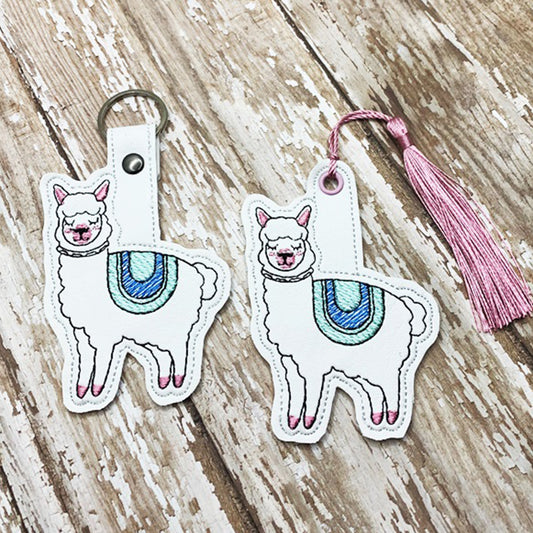 Alpaca Snap Tab & Eyelet Fob