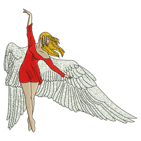 Angel Girl Embroidery Design