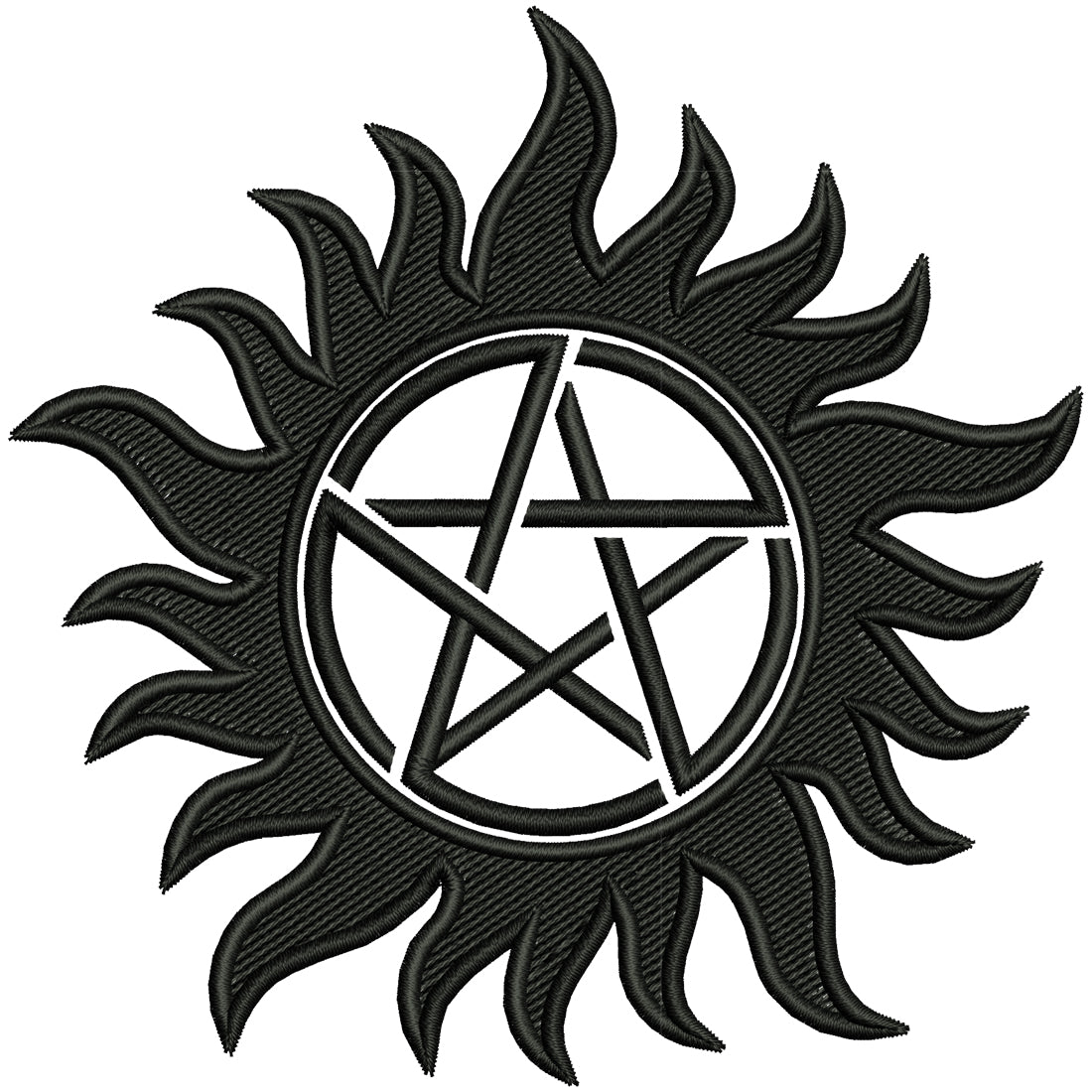 Anti-Possession Symbol Embroidery Design