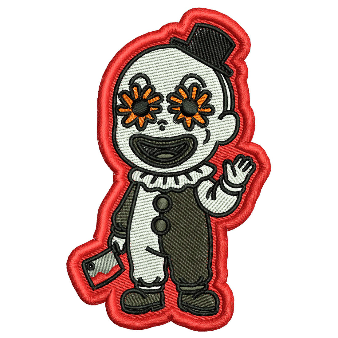 Art Clown Patch Embroidery Design