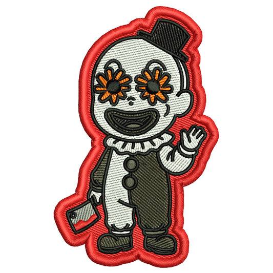 Art Clown Patch Embroidery Design