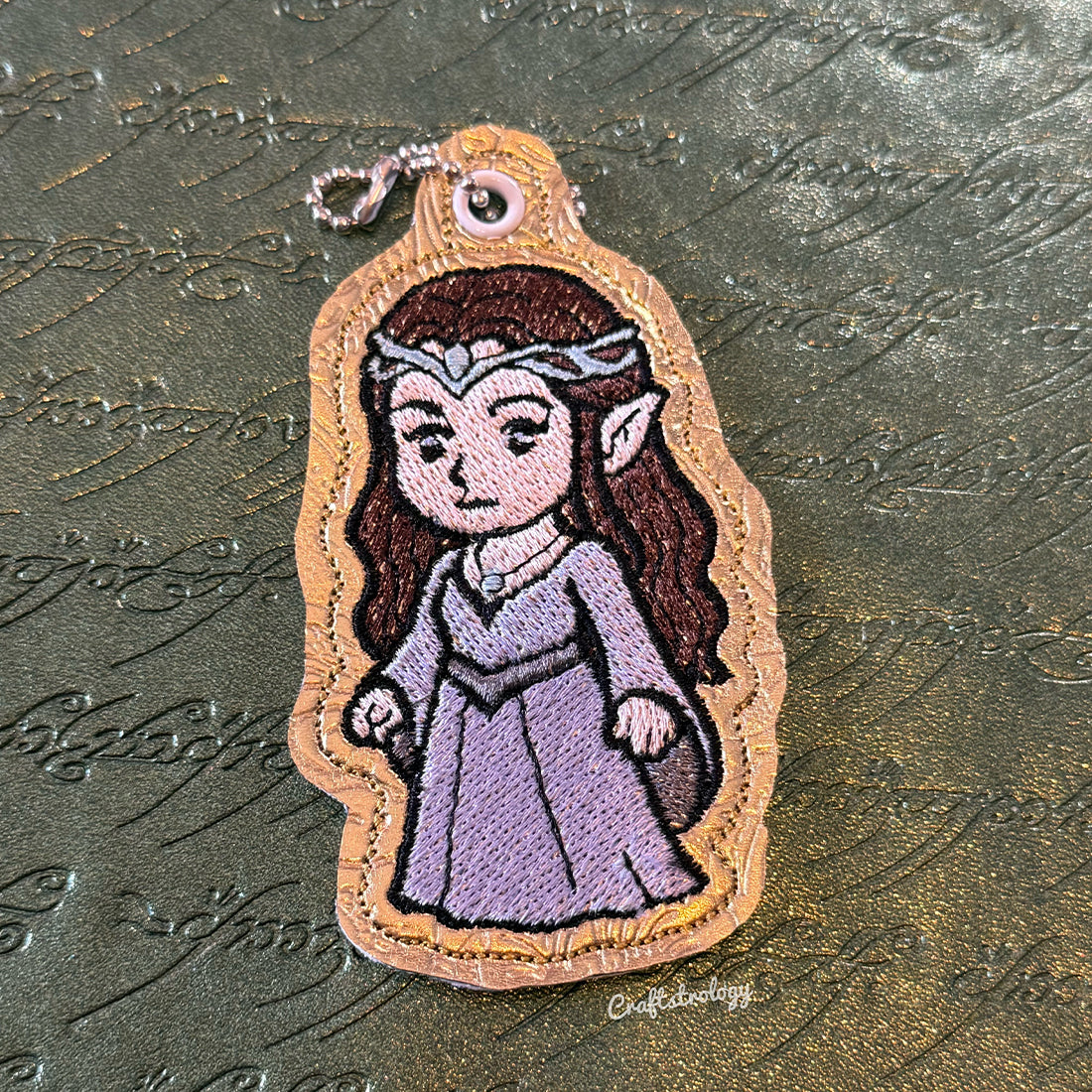Elven Lady Snap Tab & Eyelet Fob