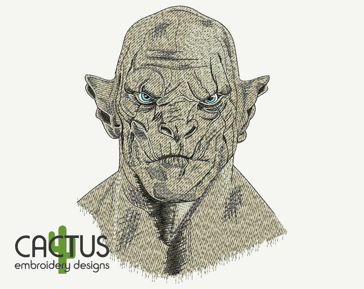 Pale Orc Embroidery Design