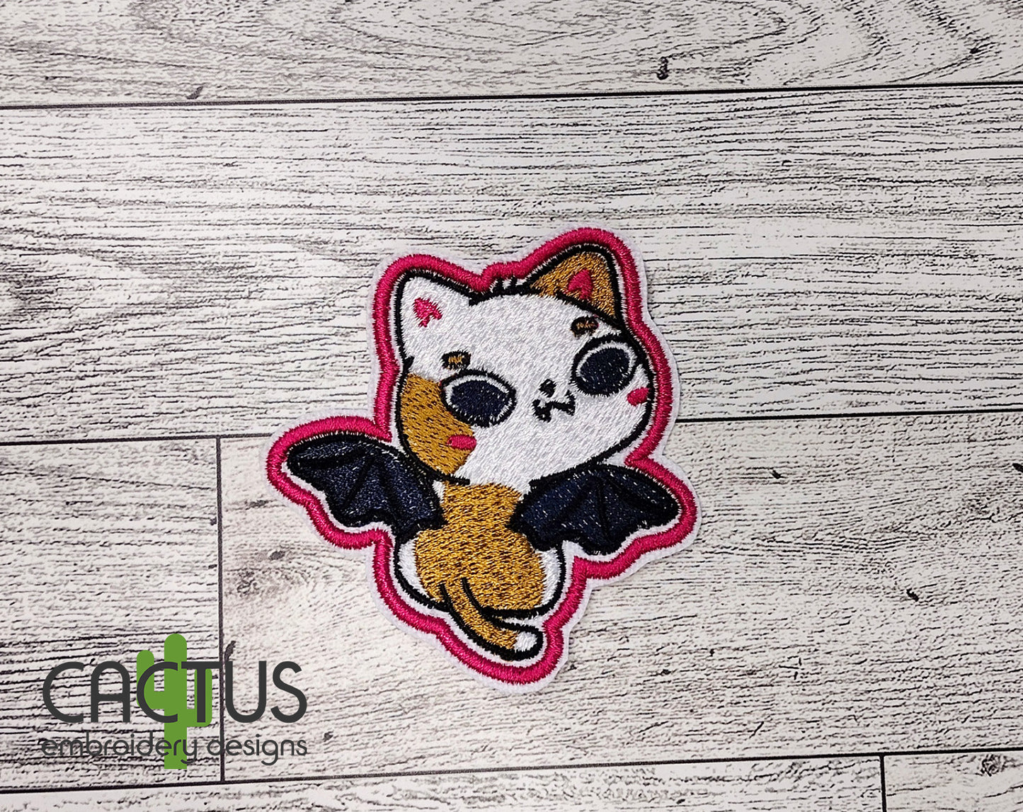 BatCat Patch Embroidery Design