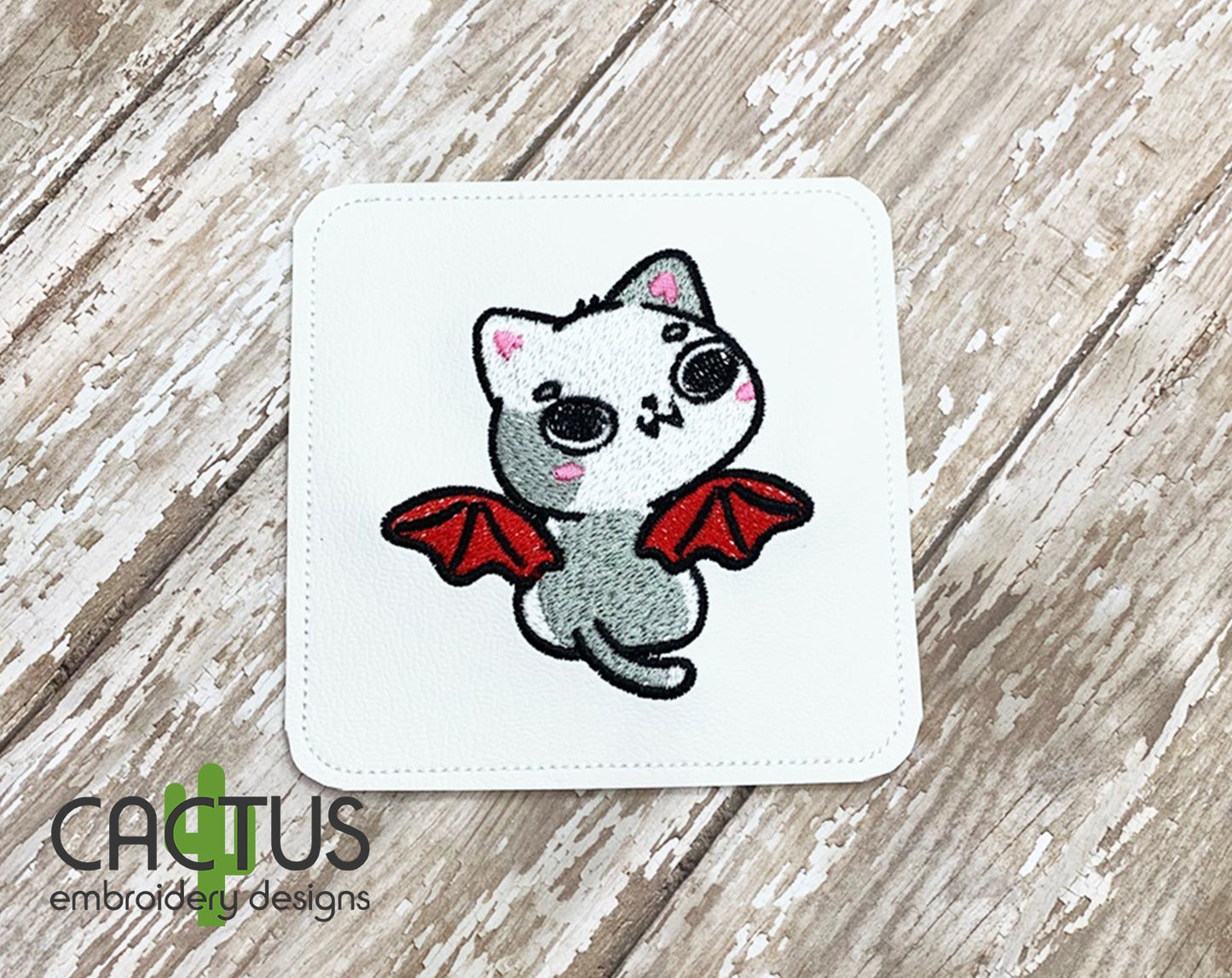 BatCat Patch Embroidery Design
