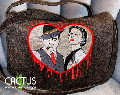 Bonnie and Clyde Embroidery Design