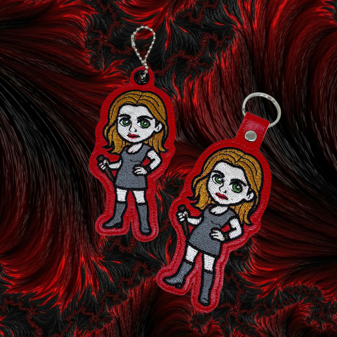 Buffy Snap Tab & Eyelet Fob