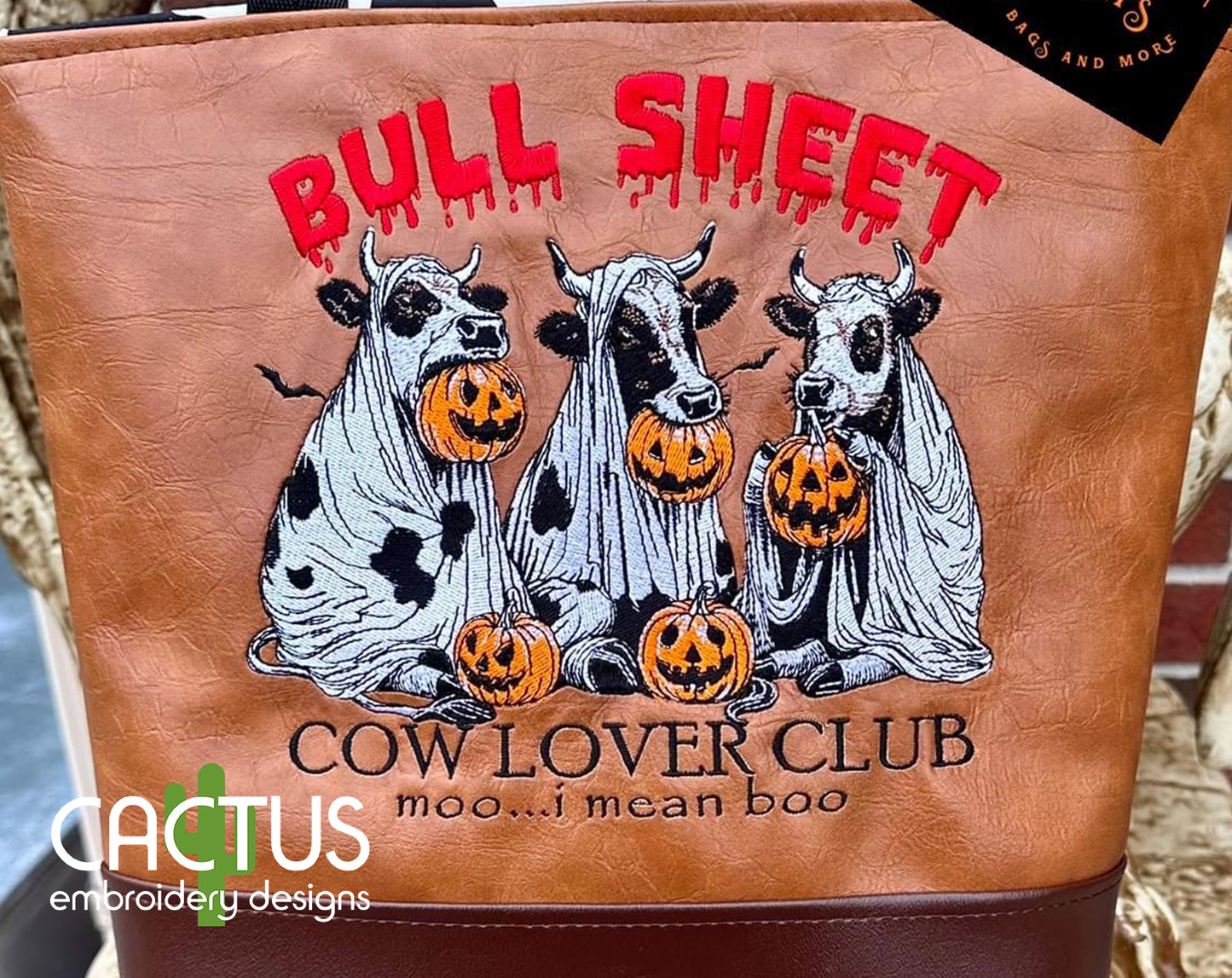 Bull Sheet Embroidery Design