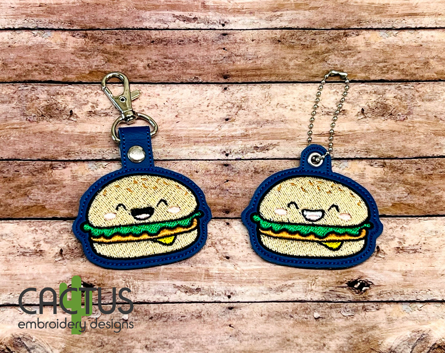 Burger Snap Tab & Eyelet Fob