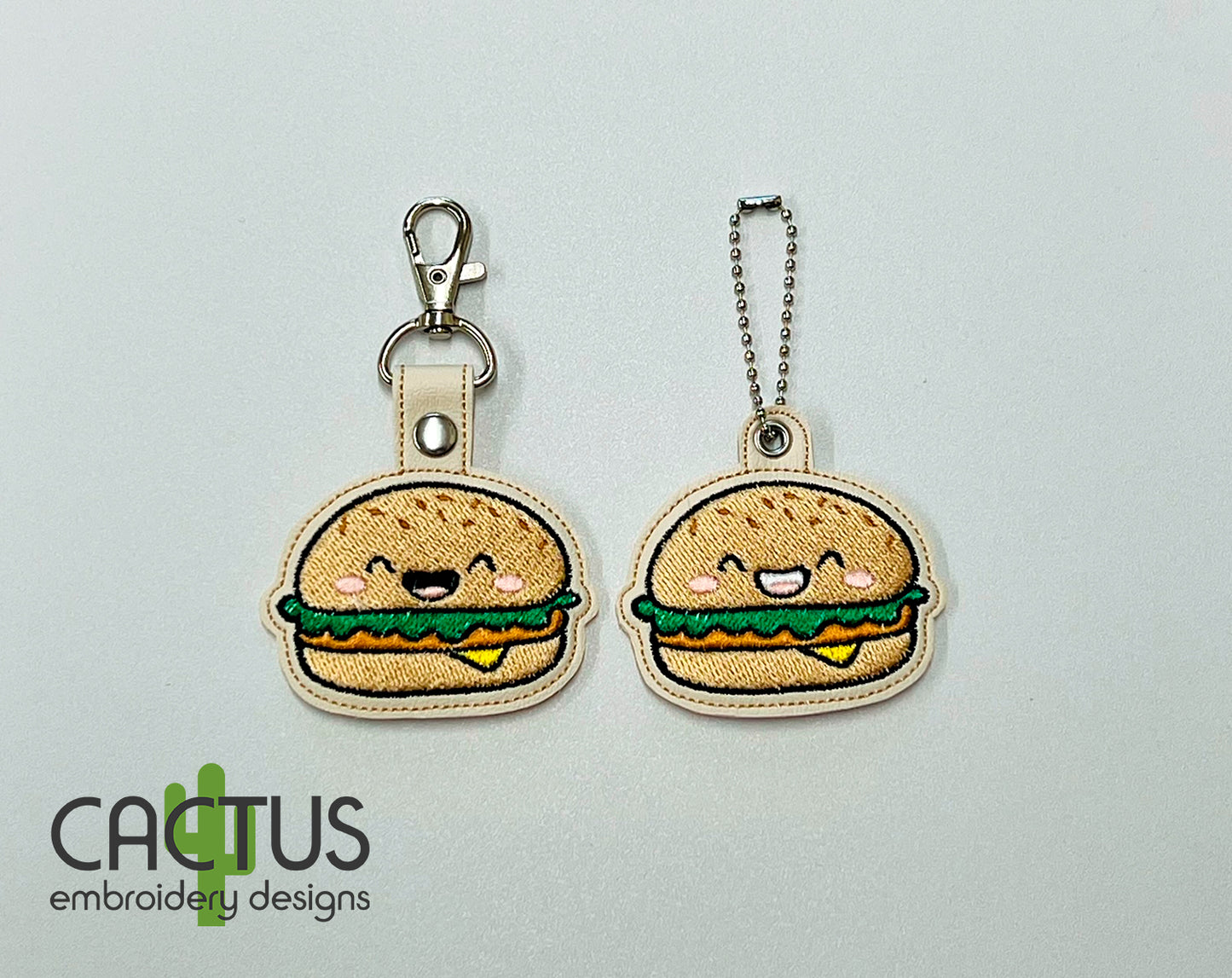 Burger Snap Tab & Eyelet Fob
