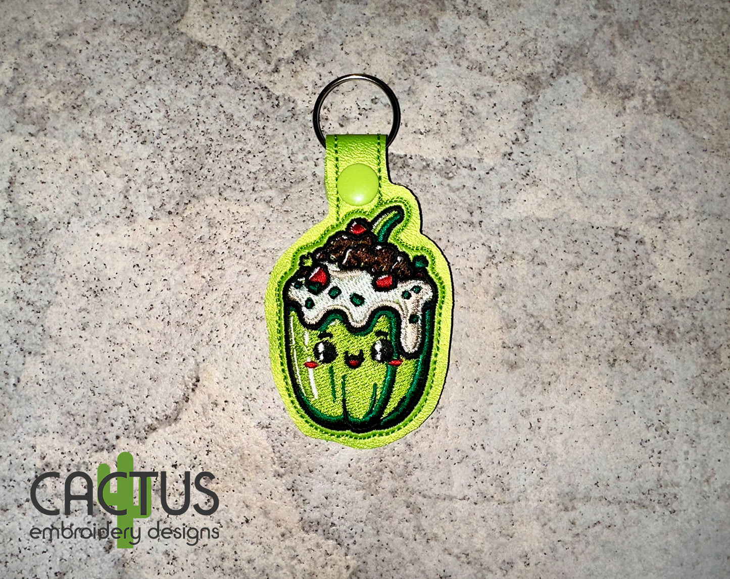 Chile en nogada Snap Tab & Eyelet Fob