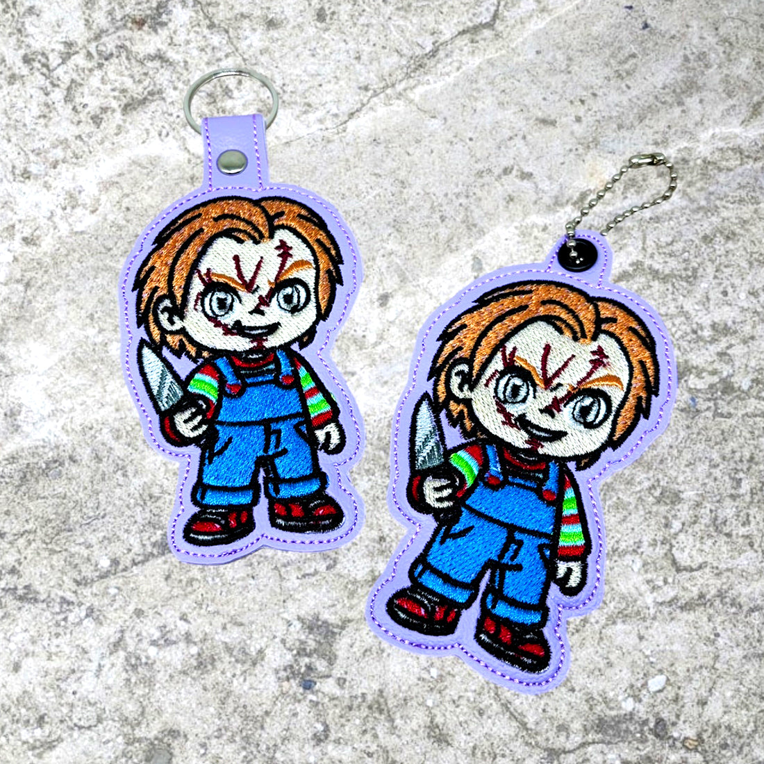 Chucky Snap Tab & Eyelet Fob