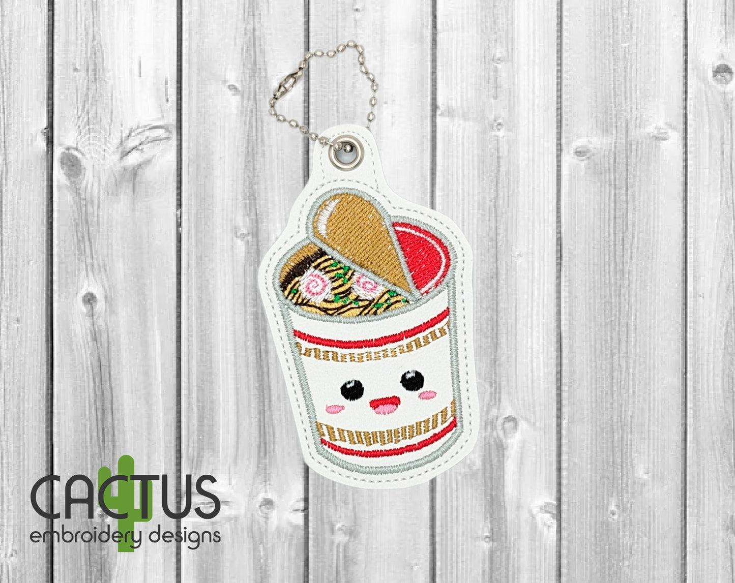 Cup Noodles Eyelet Fob, Snap Tab & Feltie