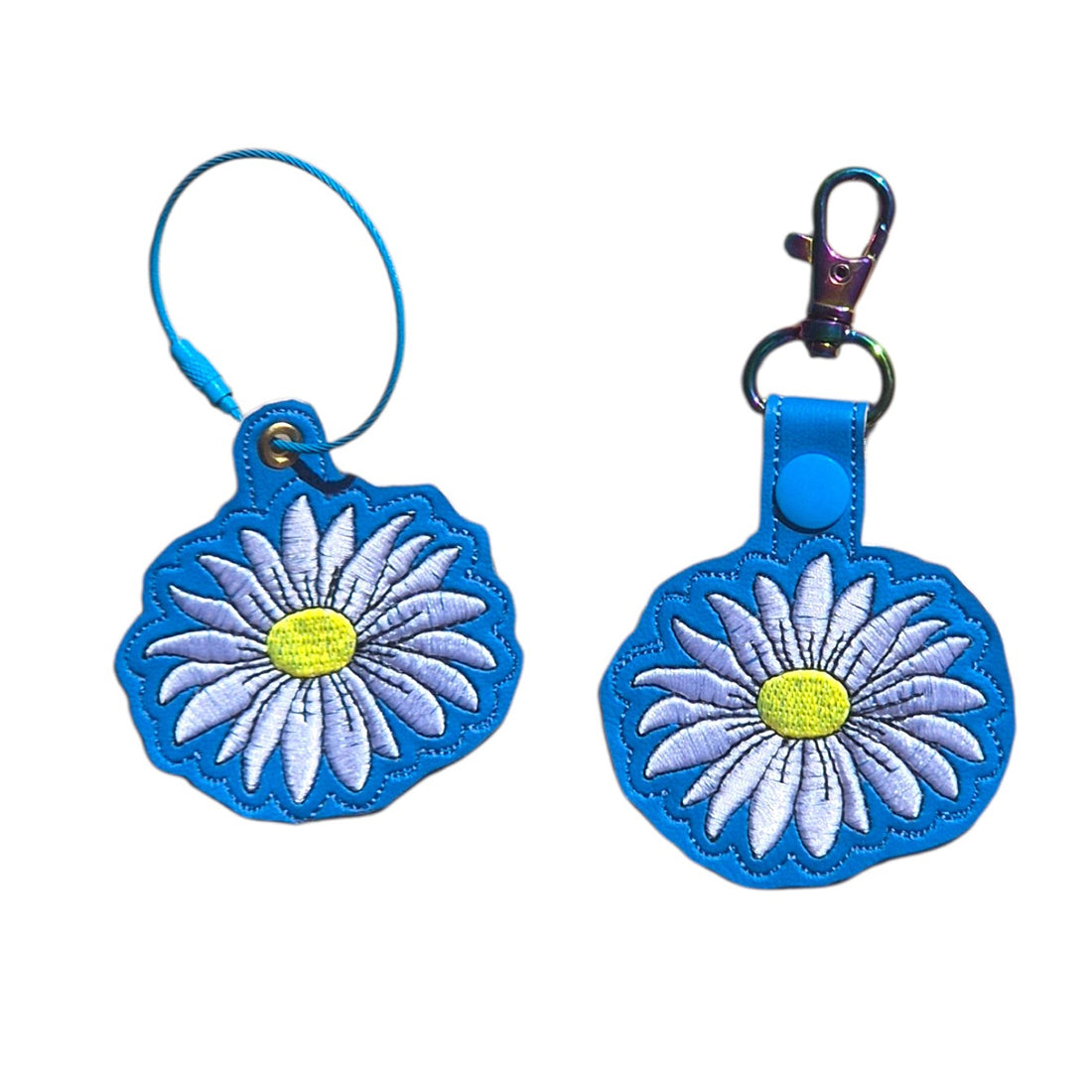 Daisy Snap Tab & Eyelet Fob