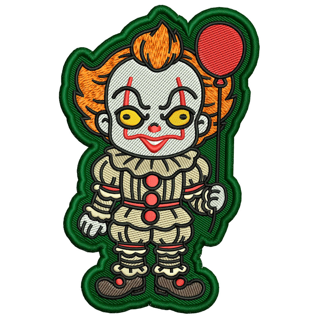 Deadlights Clown Patch Embroidery Design