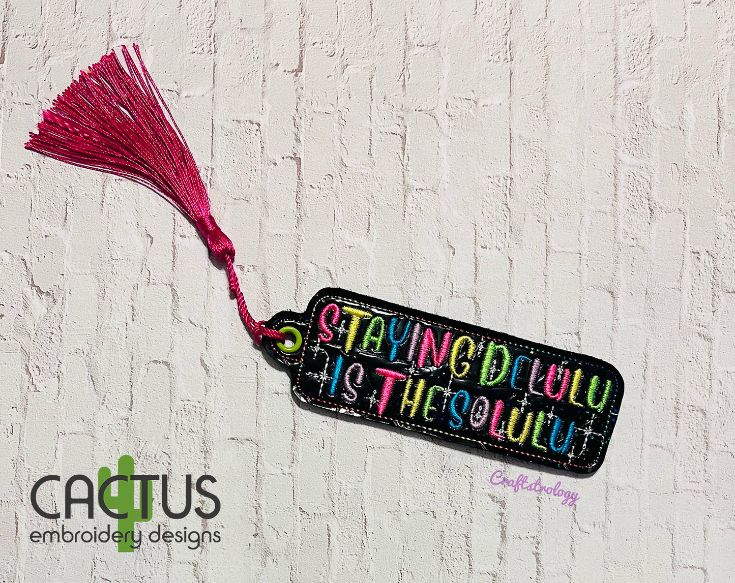 Delulu Patch Embroidery Design & Eyelet Fob