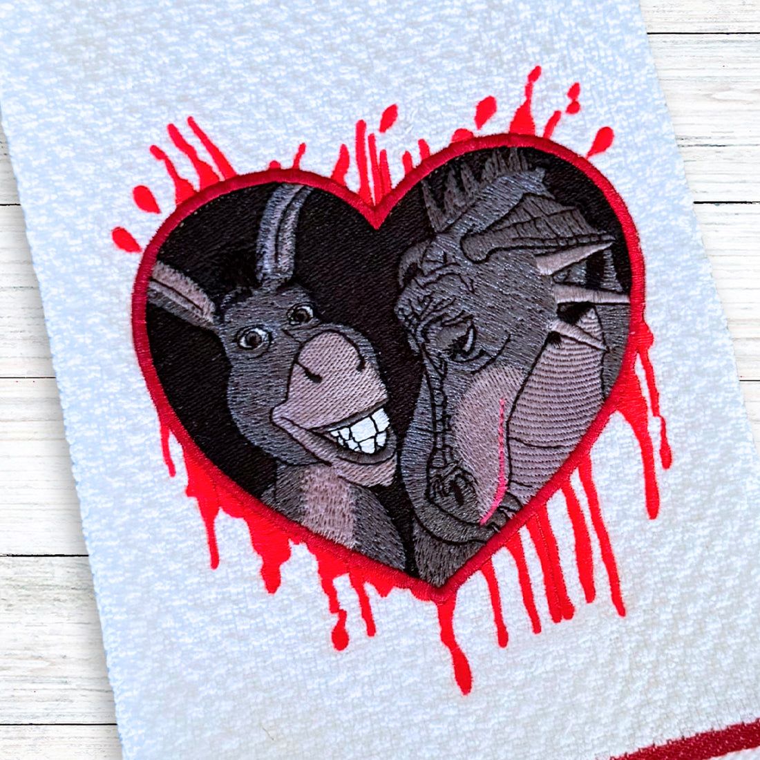 Donkey & Dragon Embroidery Design