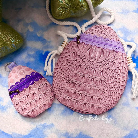Blank Egg Shape Zipper Bag