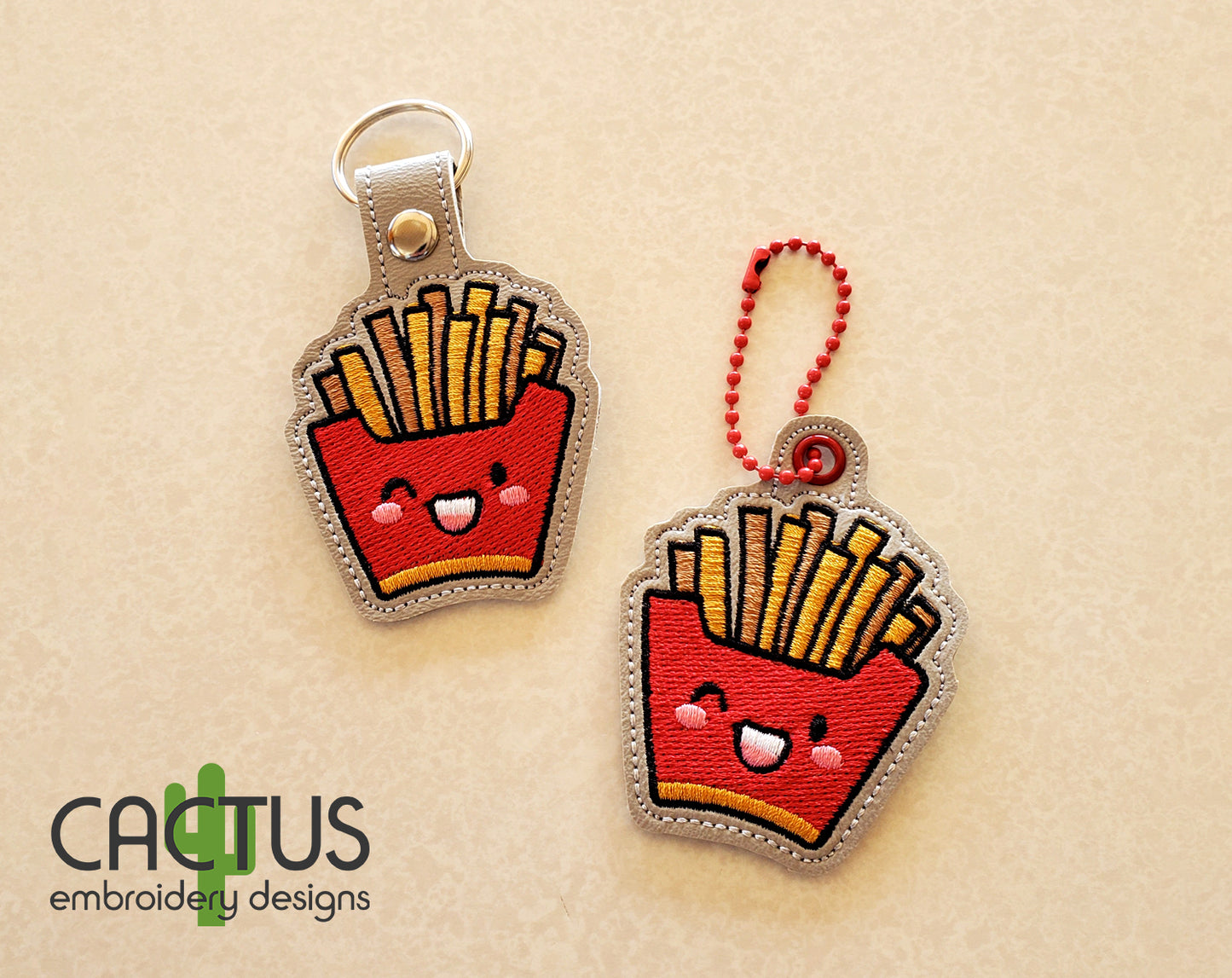 Fries Snap Tab & Eyelet Fob
