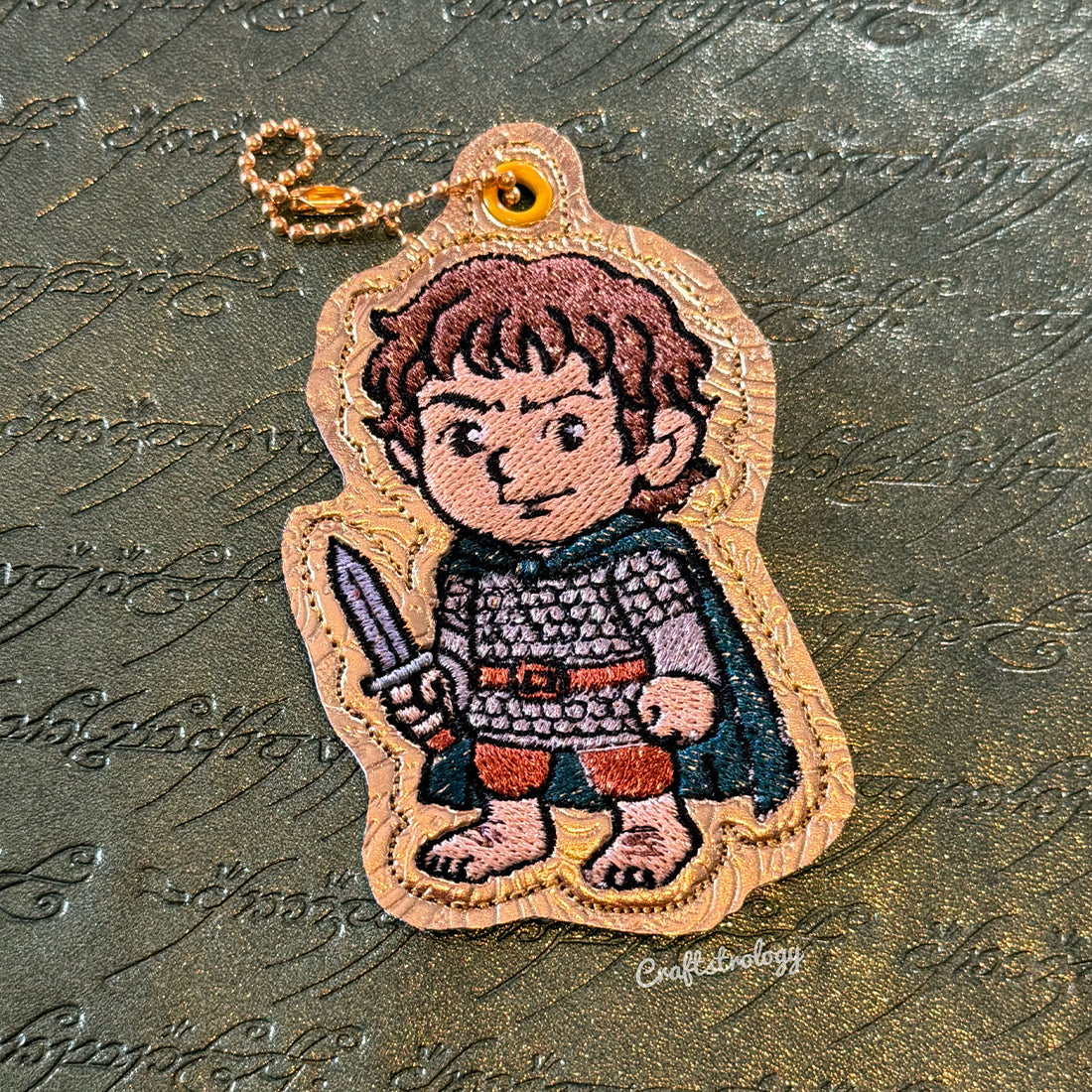 Brave Little One Snap Tab & Eyelet Fob