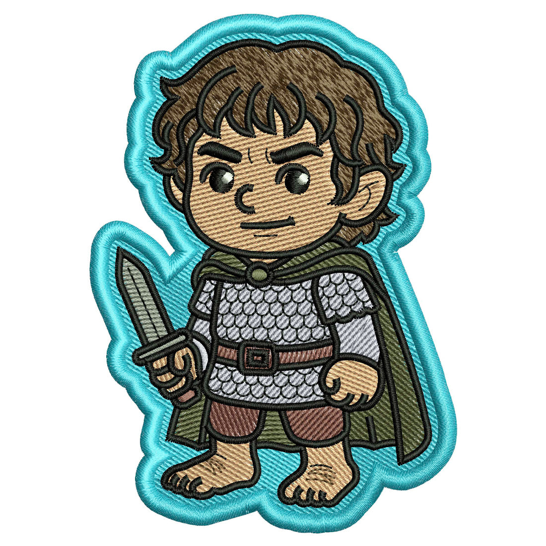 Brave Little One Patch Embroidery Design