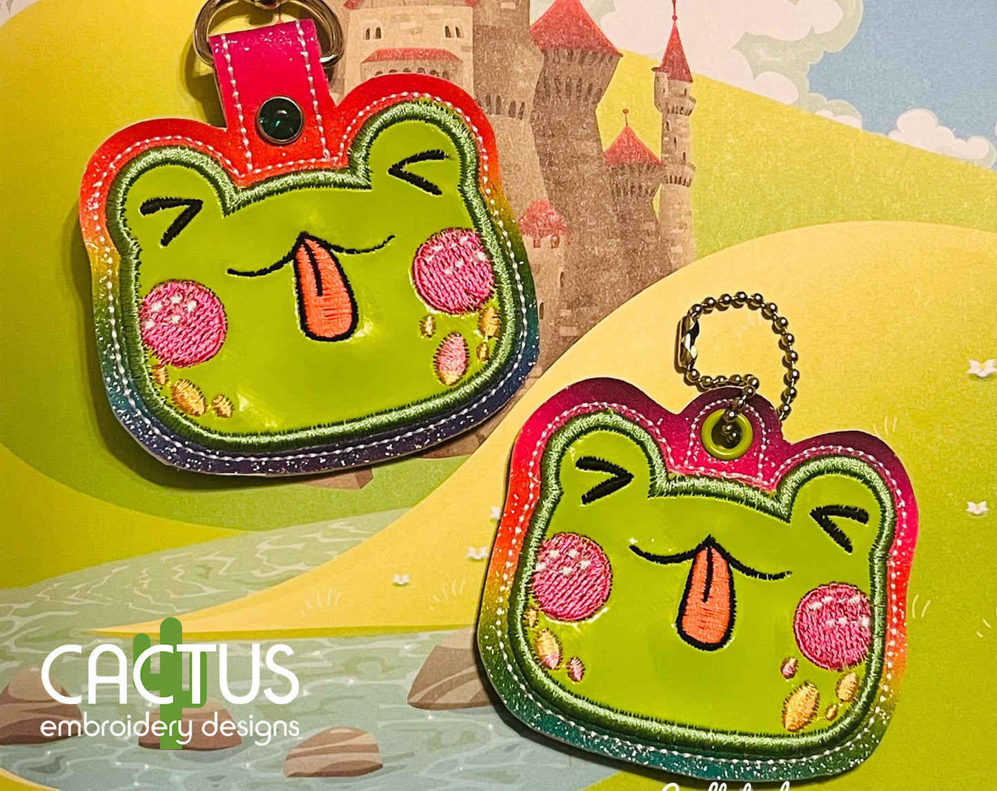 Frog Snap Tab & Eyelet Fob