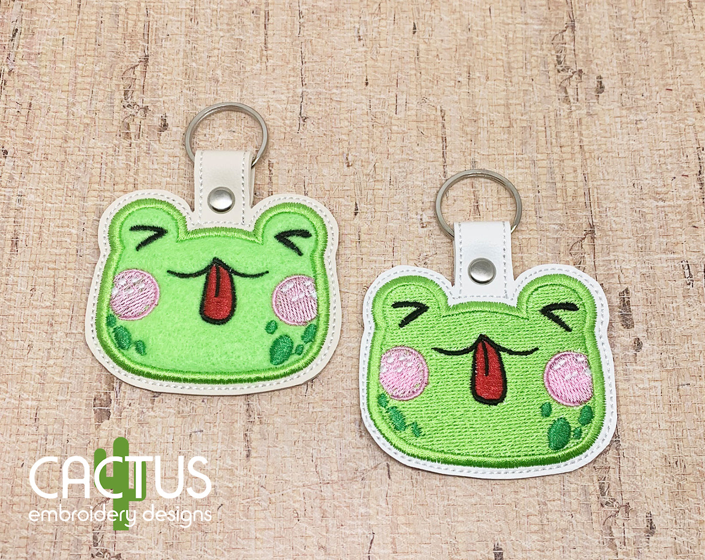 Frog Snap Tab & Eyelet Fob