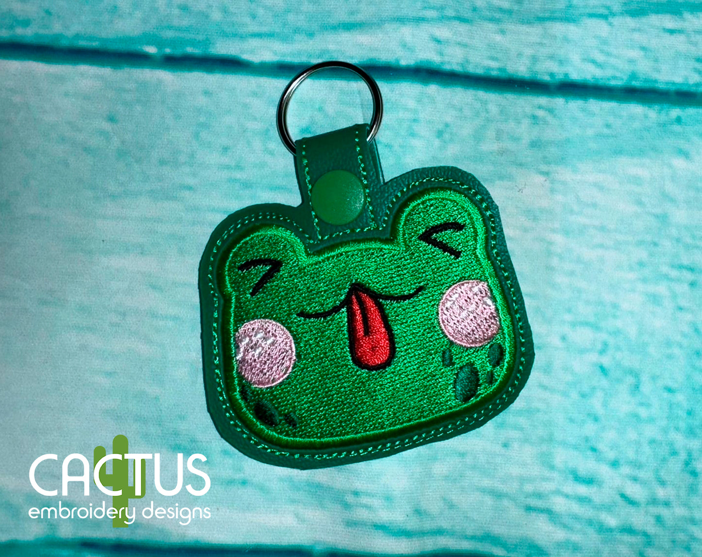 Frog Snap Tab & Eyelet Fob