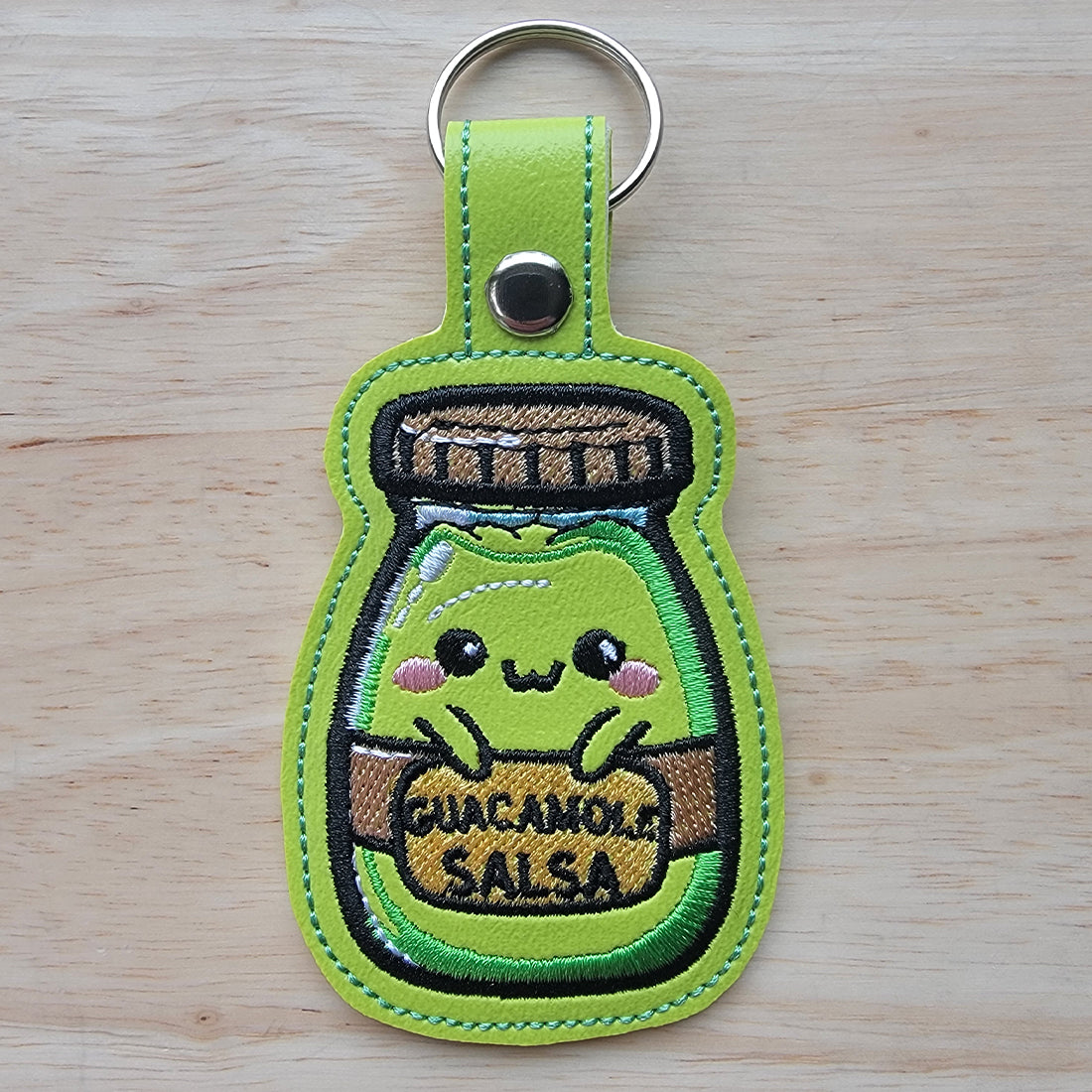 Guacamole Salsa Snap Tab & Eyelet Fob