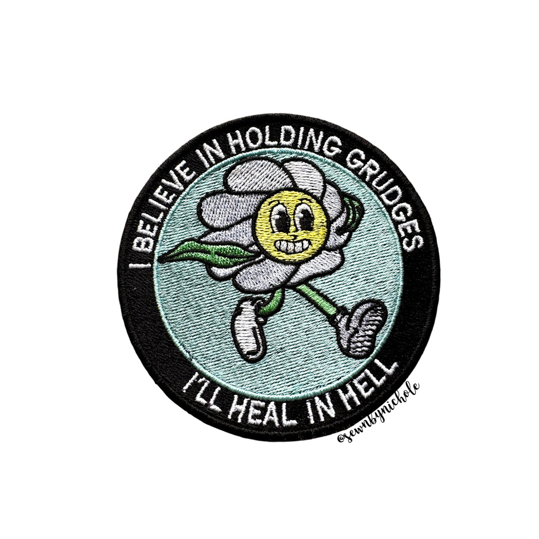 Heal in Hell Patch Embroidery Design