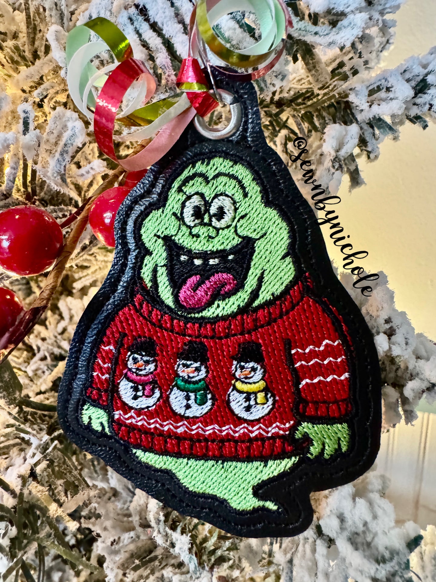 Slimer in a Sweater Ornament