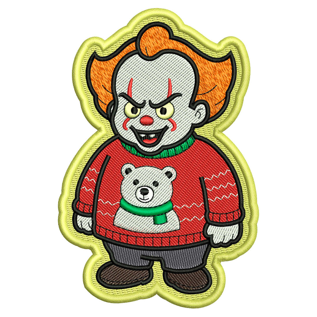 It in a Sweater Patch Embroidery Design