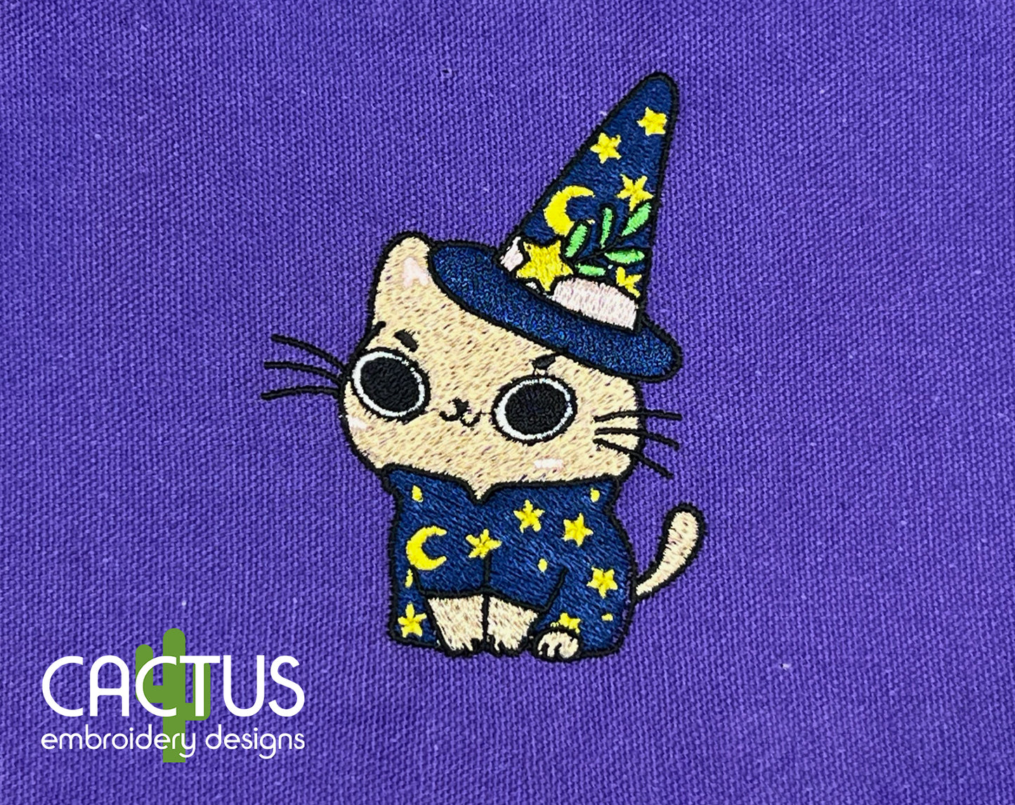 Magicat Embroidery Design