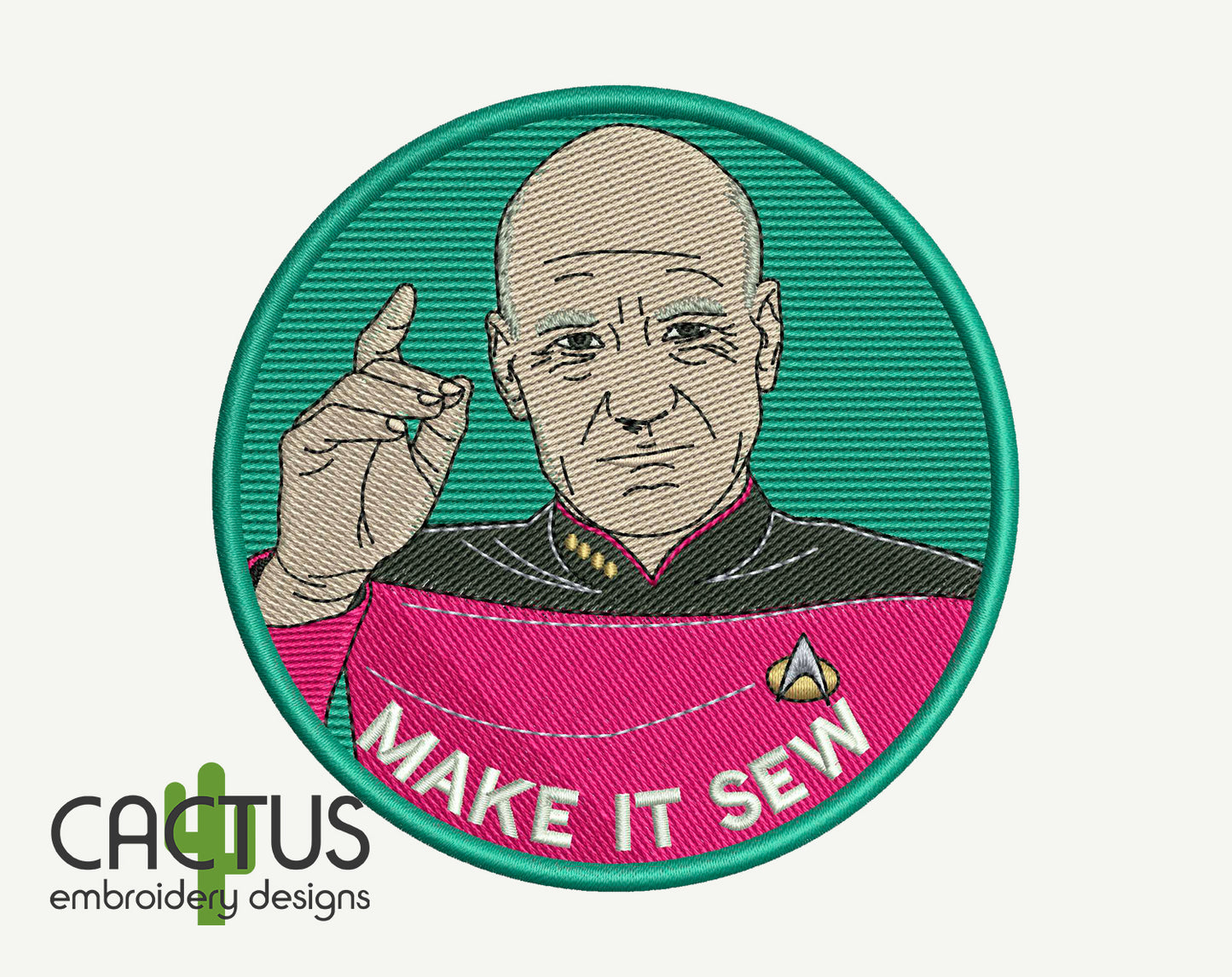 Make It So Patch Embroidery Design