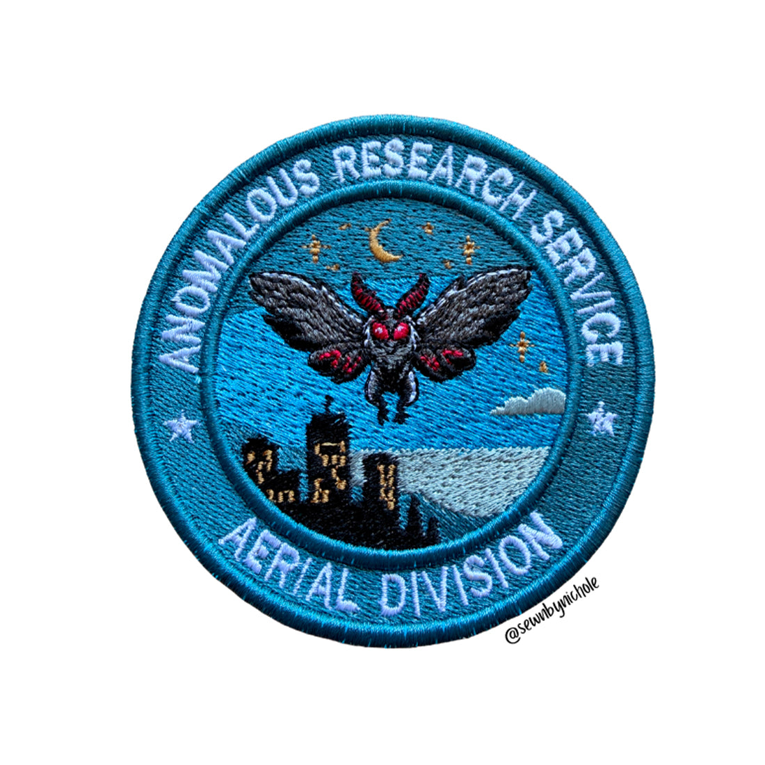 Mothman Patch Embroidery Design