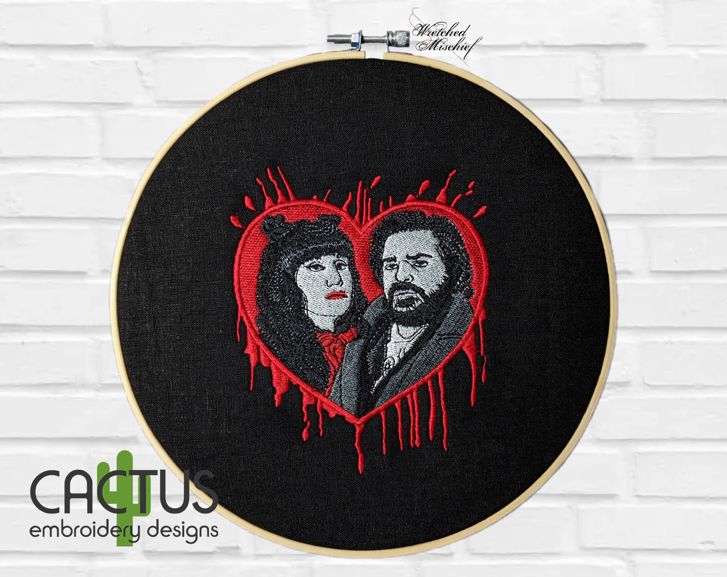 Nadja and Laszlo Embroidery Design
