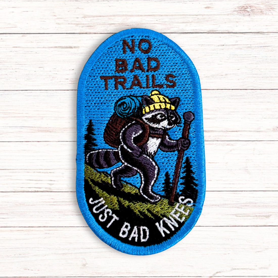 No Bad Trails Patch Embroidery Design