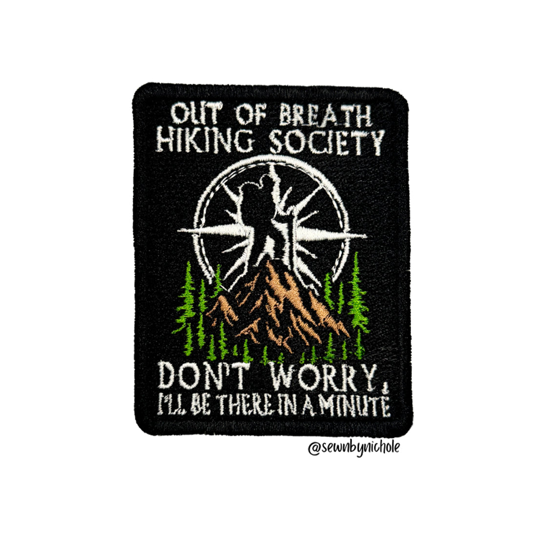 Out of Breath Patch Embroidery Design