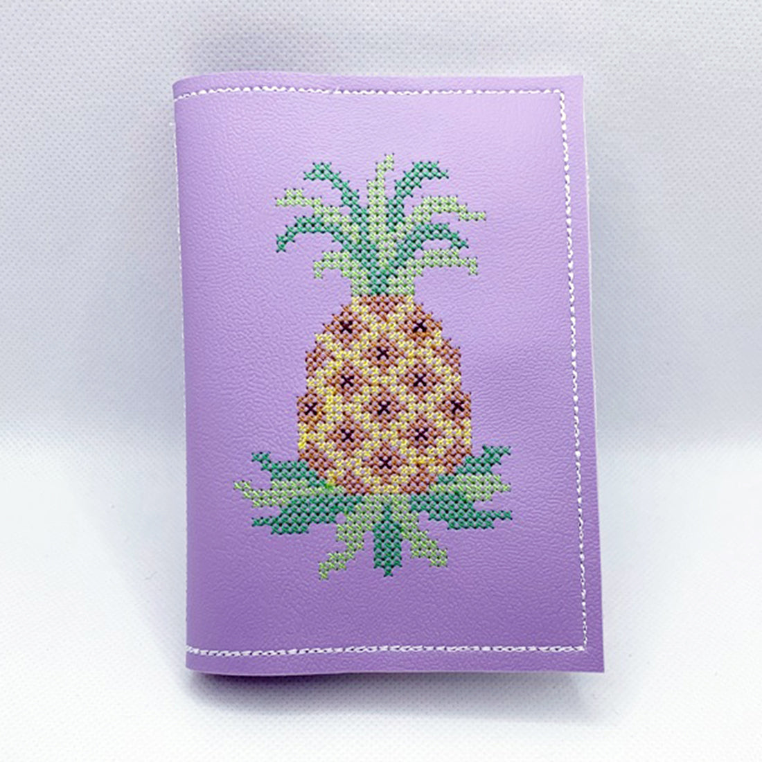 Pineapple Cross-Stitch Notebook Cover
