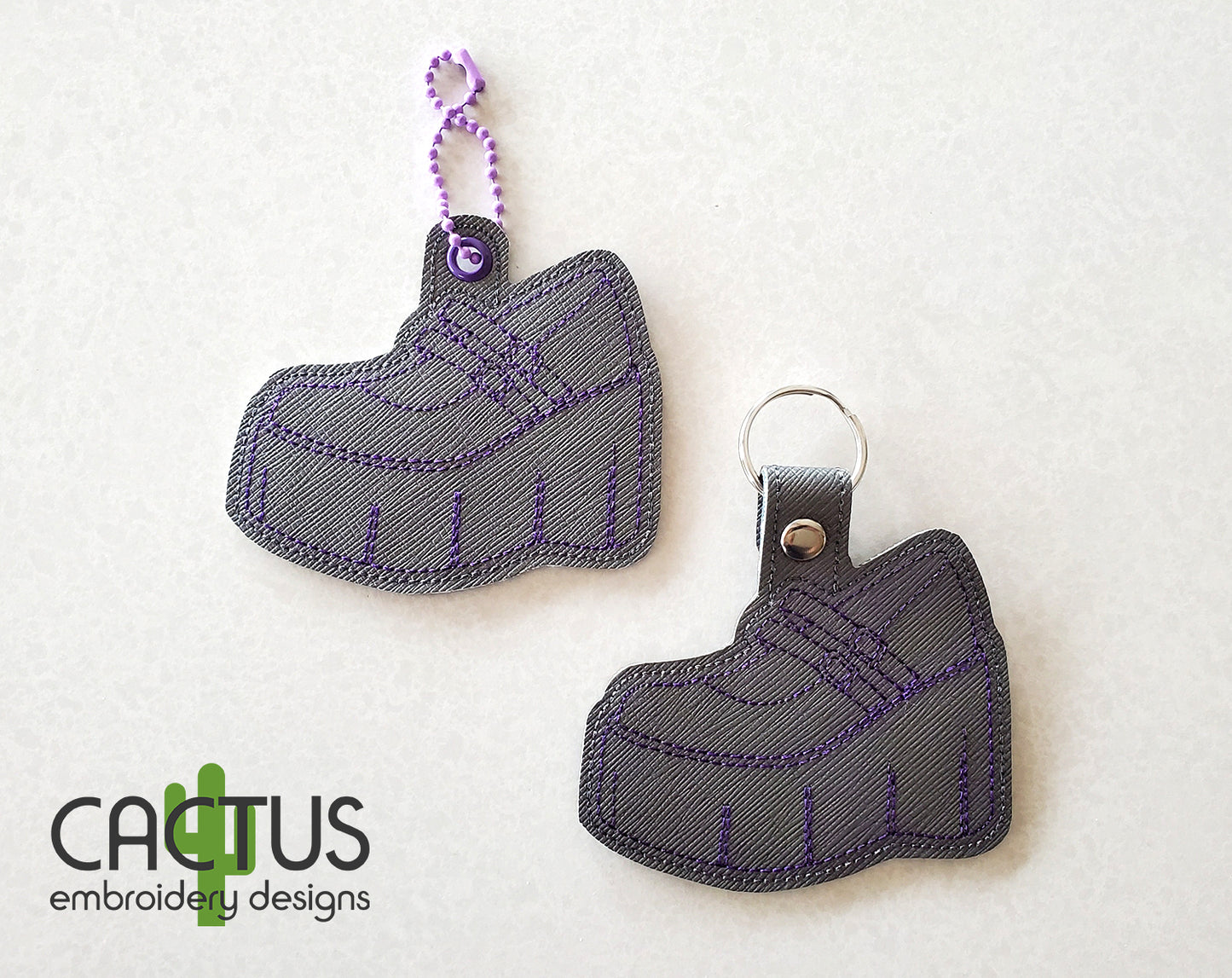 Platform Gothic Shoe Snap Tab & Eyelet Fob