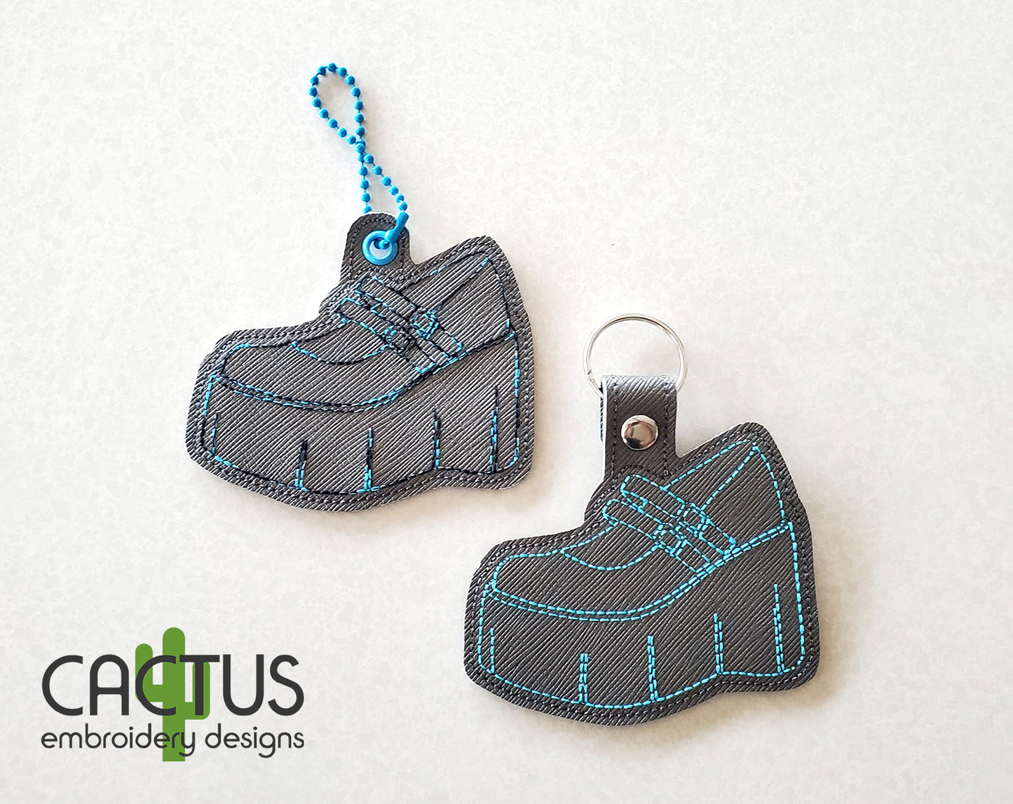 Platform Gothic Shoe Snap Tab & Eyelet Fob