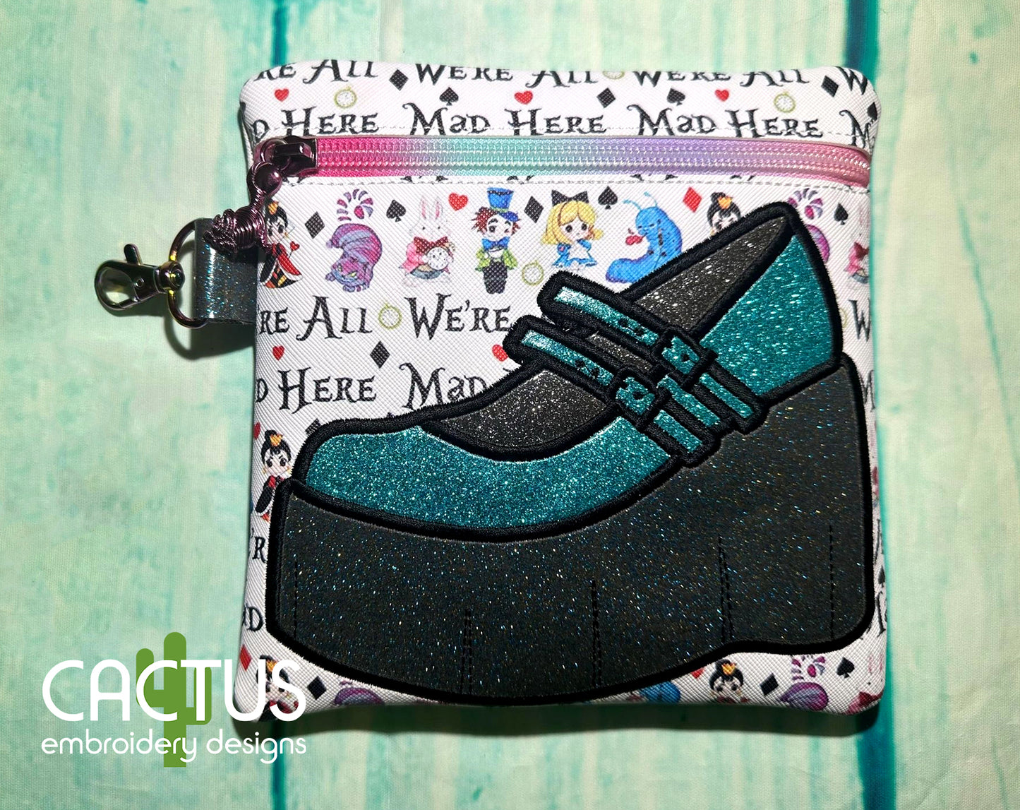 Platform Gothic Shoe Zipper Bag