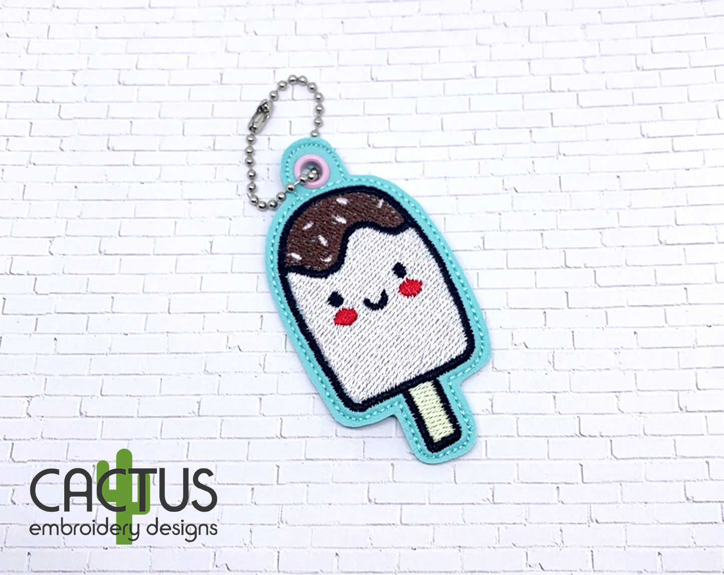 Popsicle Eyelet Fob, Snap Tab & Feltie