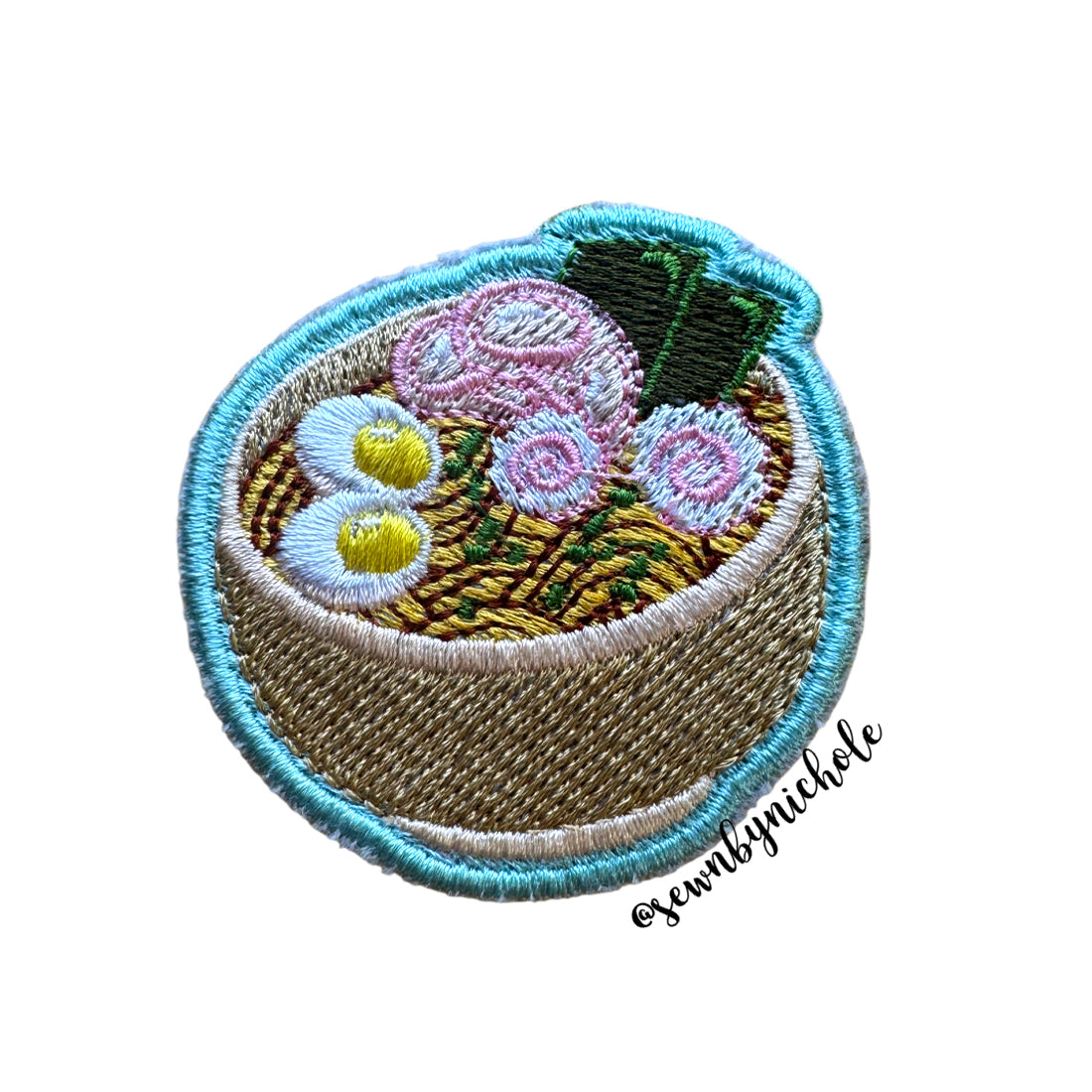 Delicious Ramen Patch Embroidery Design