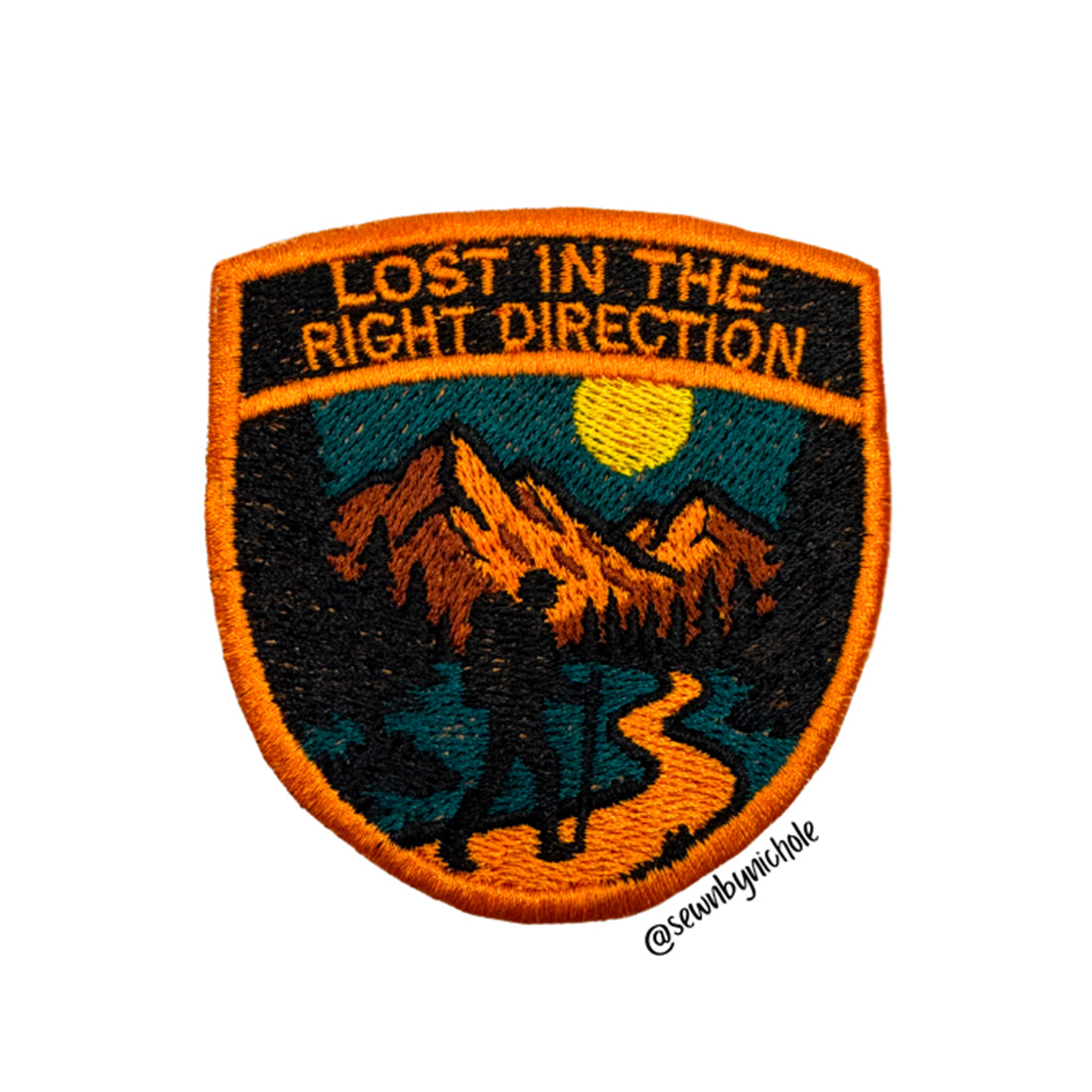 Right Direction Patch Embroidery Design