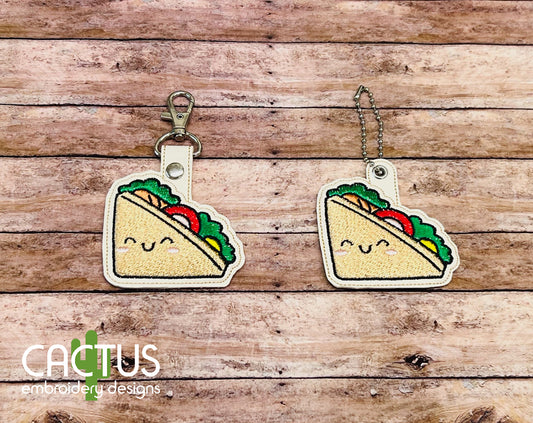 Sandwich Snap Tab & Eyelet Fob