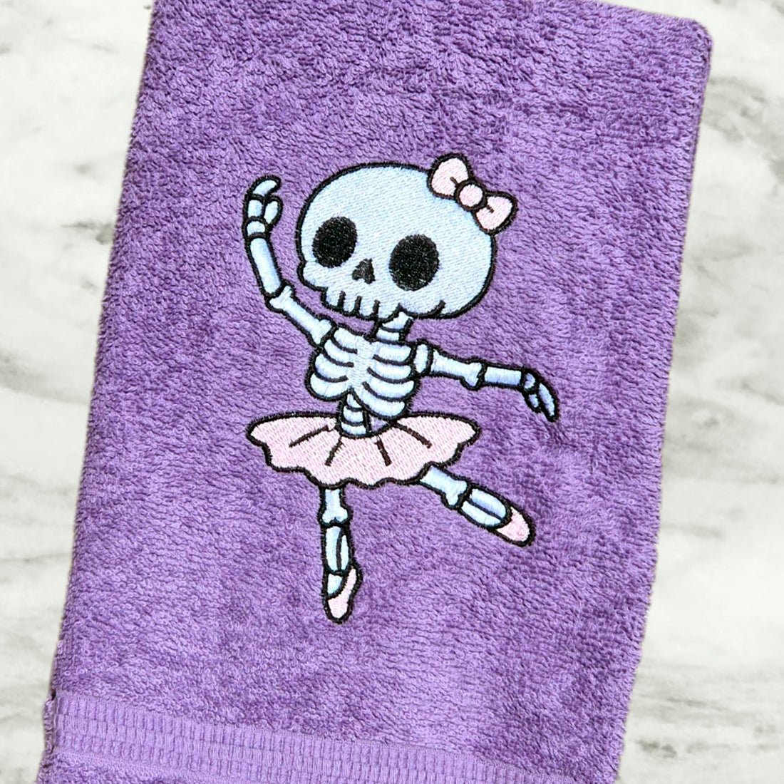 Skeleton Ballerina Embroidery Design